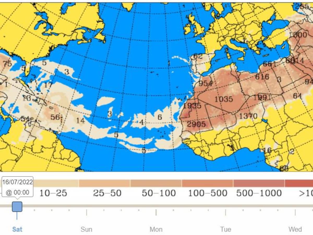 Centroamérica monitorea nueva nube de polvos del Sahara