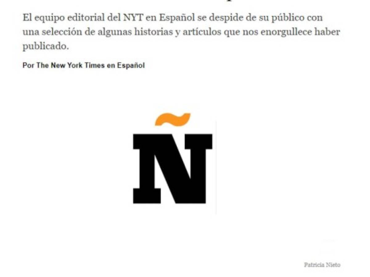 Diario NYTimes termina con su edición en español