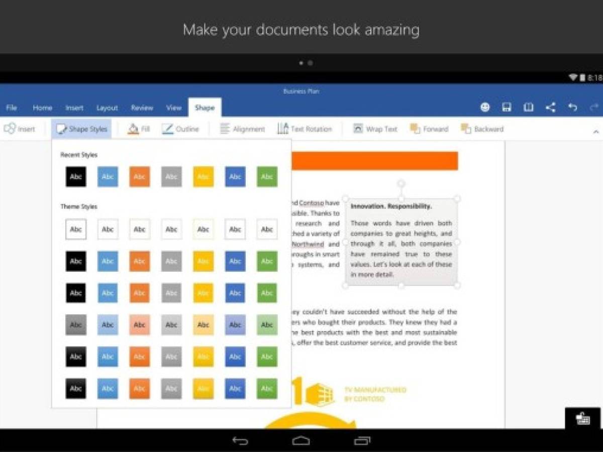 Word, Excel y Powerpoint llegan a los Android