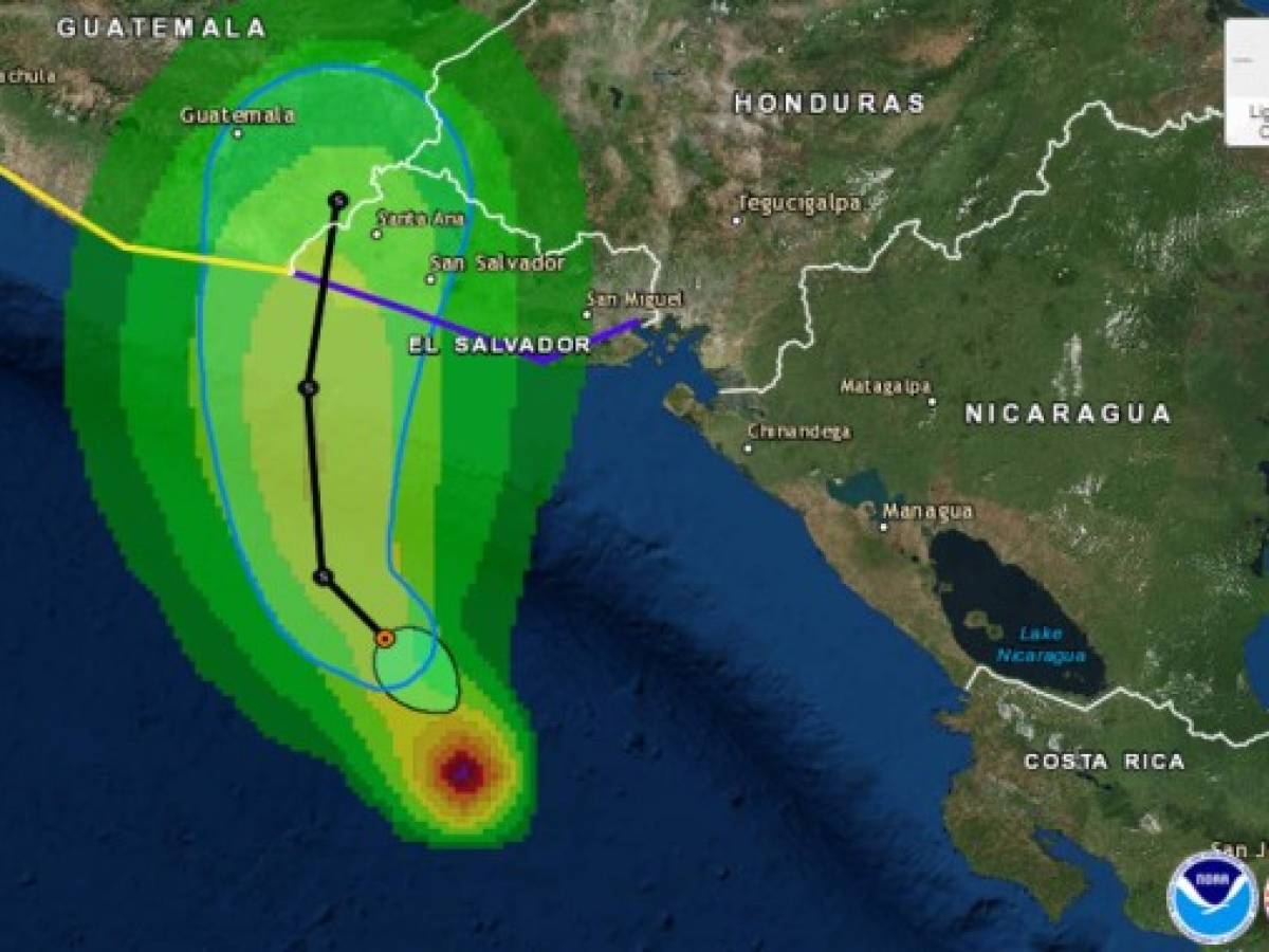 El Salvador: Declaran alerta por Tormenta Tropical Selma