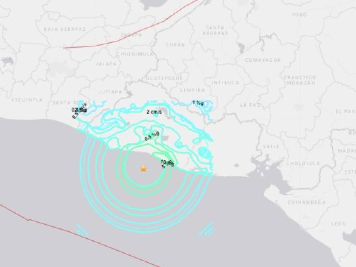 El Salvador: Reportan 14 réplicas tras sismo de seis grados