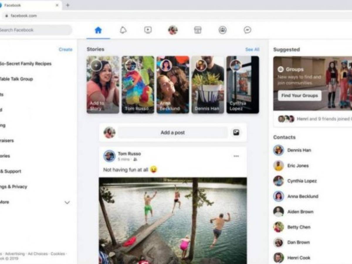 Facebook estrena interfaz que da prioridad a las historias