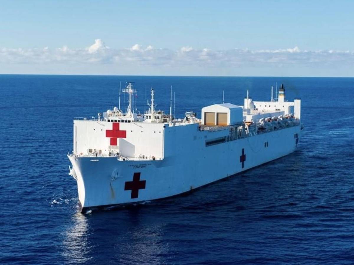 Buque hospital USNS Comfort visitará Honduras y Guatemala a finales de 2022
