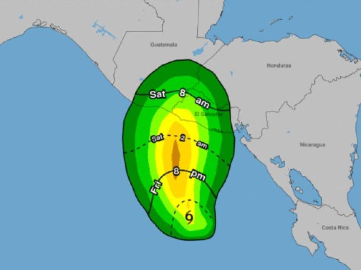 Se forma la Tormenta Tropical Selma frente a El Salvador