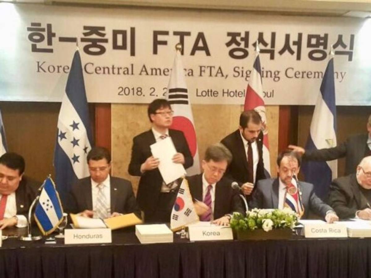 Corea del Sur firmó TLC con cinco países de Centroamérica
