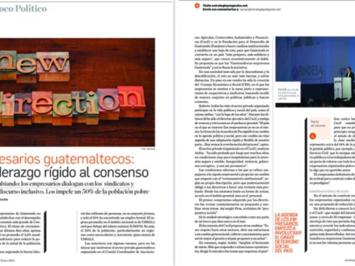Estrategia y Negocios. Portada impresa 156