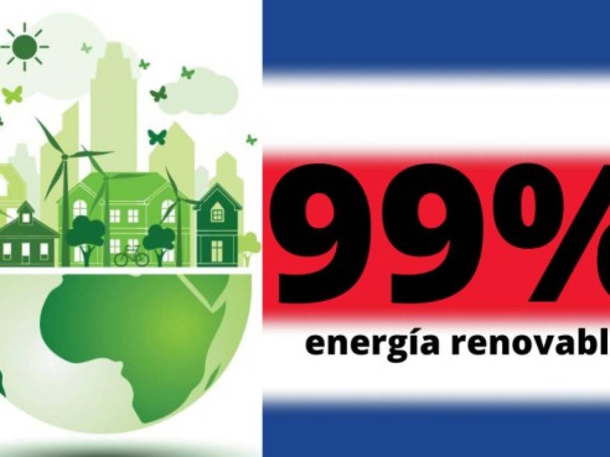 El 99% de la electricidad de Costa Rica es a partir de fuentes renovables