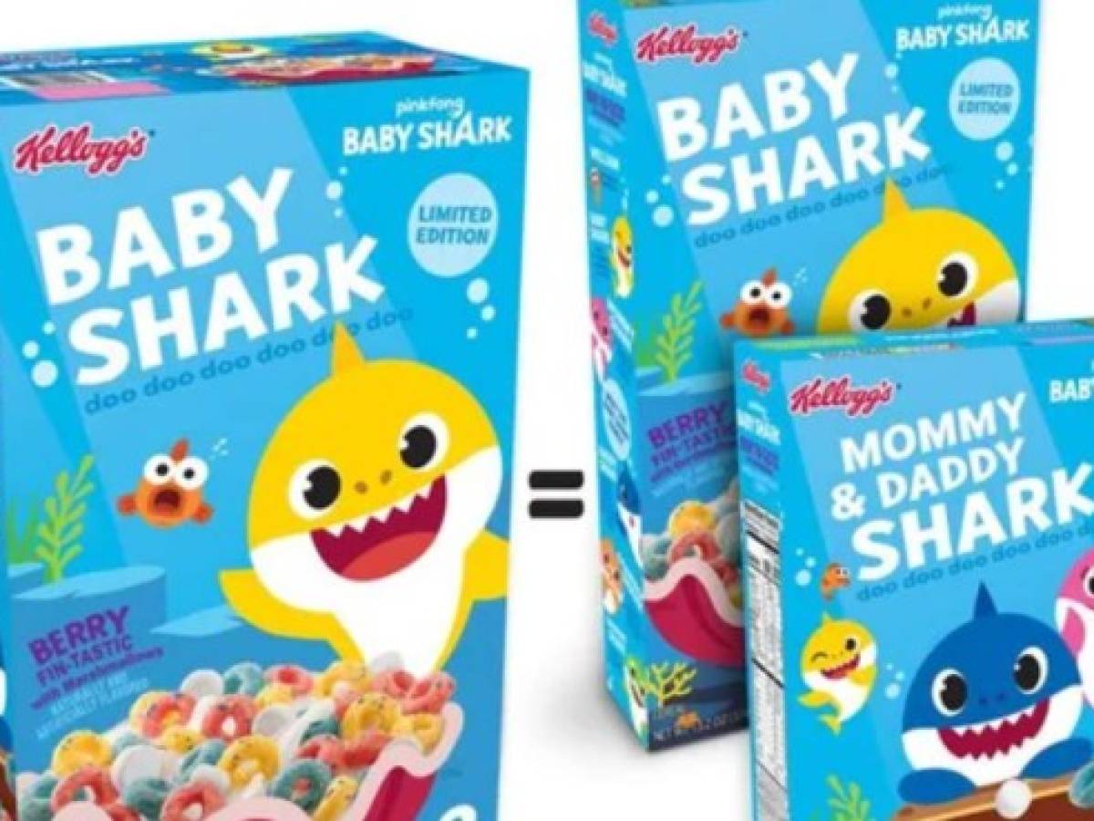 La fiebre del 'Baby Shark' invadirá cajas de cereal