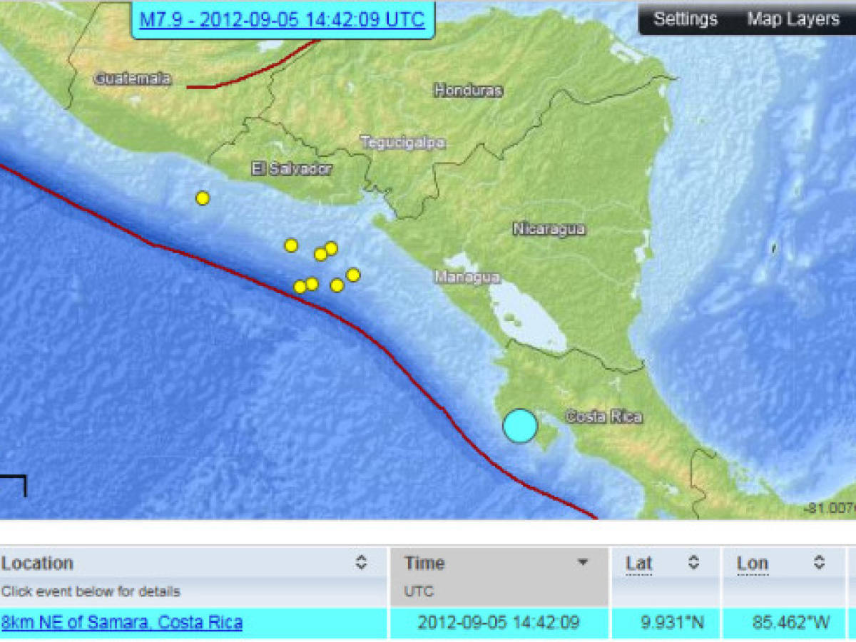 Costa Rica: terremoto provocó dos muertes, pánico y daños