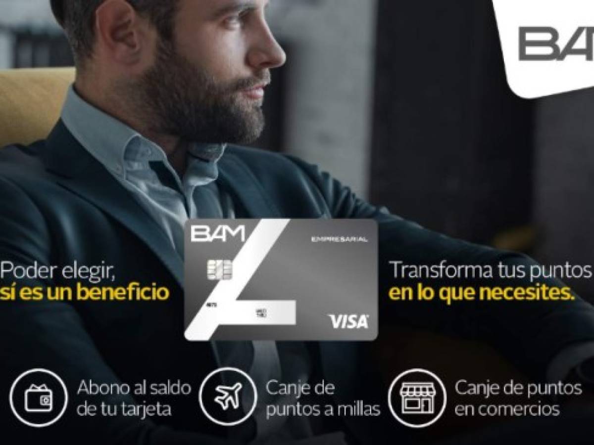 Tarjeta de crédito Puntos BAM Empresarial, el aliado estratégico para manejar las finanzas de su empresa