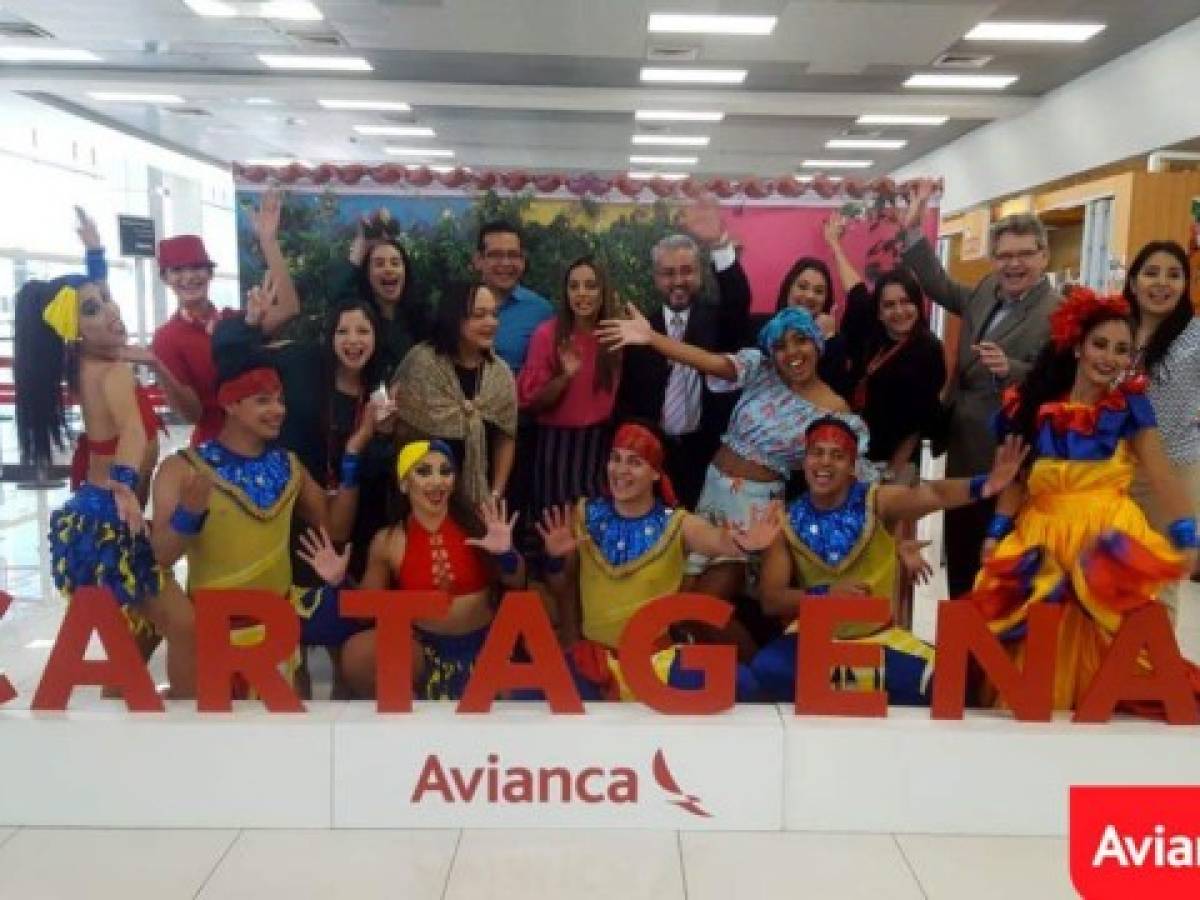 Avianca inaugura el vuelo directo El Salvador-Cartagena