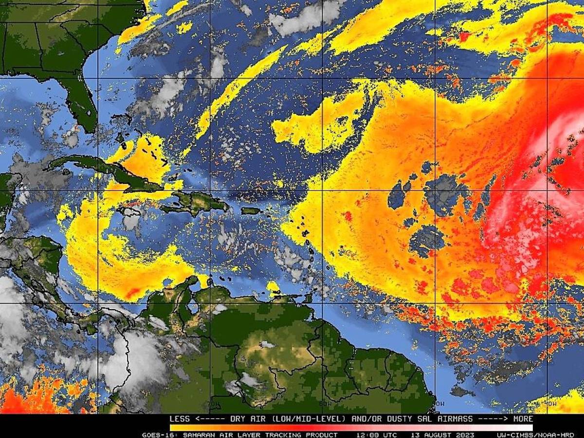 Nube de polvo del Sahara alcanzará Centroamérica y aumentará el calor