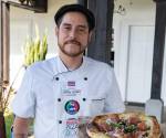 <i>El costarricense formó parte del equipo de cuatro costarricenses, un ecuatoriano y un italiano que llevó al campeonato Antica Pizzería Napoletana, restaurante ubicado en Santa Ana, propiedad del maestro pizzero Iván Sala. FOTO CORTESÍA / E&amp;N</i>