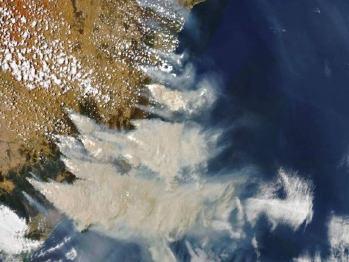 La NASA revela cómo se propaga el humo de los incendios en Australia