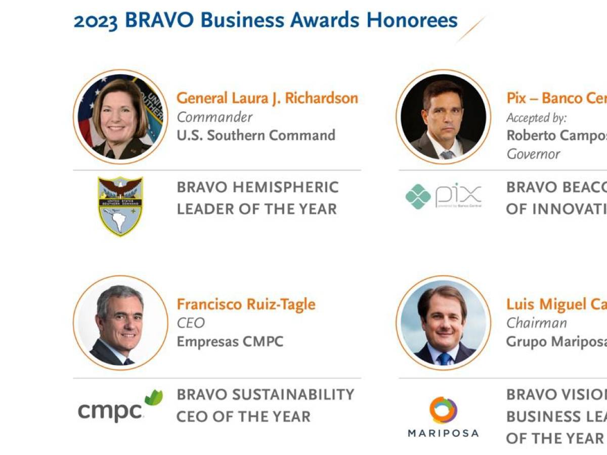 BRAVO Business Awards 2023 reconoce dedicación y experiencia de cuatro líderes destacados