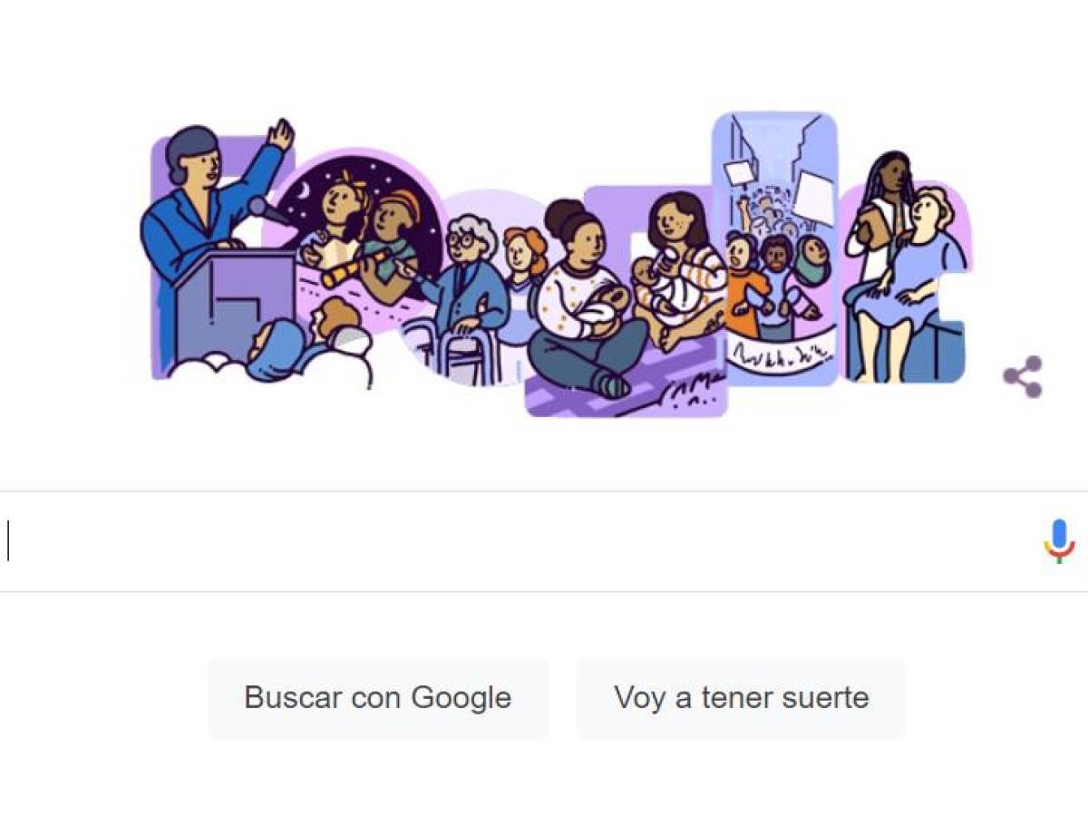 Google Doodle destaca la solidaridad en el Día Internacional de la Mujer