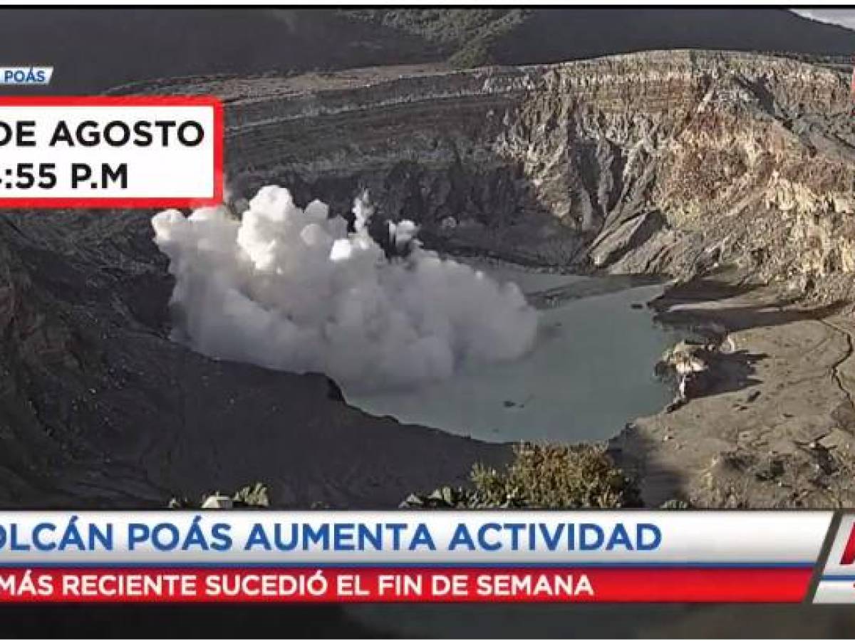 Costa Rica: monitorean actividad del Volcán Poás