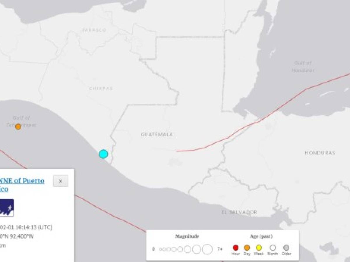 Sismo de 6,6 grados en el sur de México sensible en Centroamérica