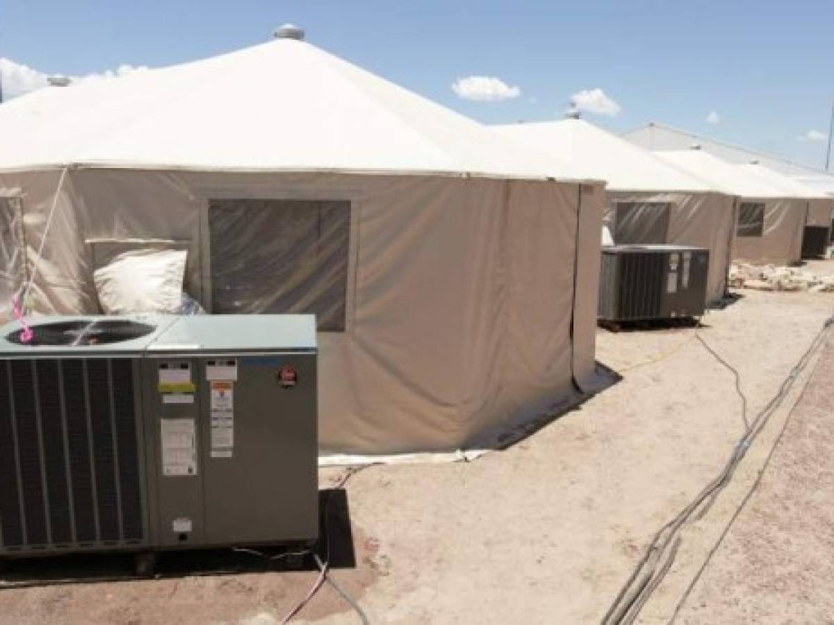 The Tornillo facility, a shelter for children of detained migrants, in Tornillo, Texas, U.S., is seen in this undated handout photo provided by the U.S. Department of Health and Human Services, obtained by Reuters June 25, 2018. U.S. Department of Health and Human Services/Handout via REUTERS ATTENTION EDITORS - THIS IMAGE WAS PROVIDED BY A THIRD PARTY