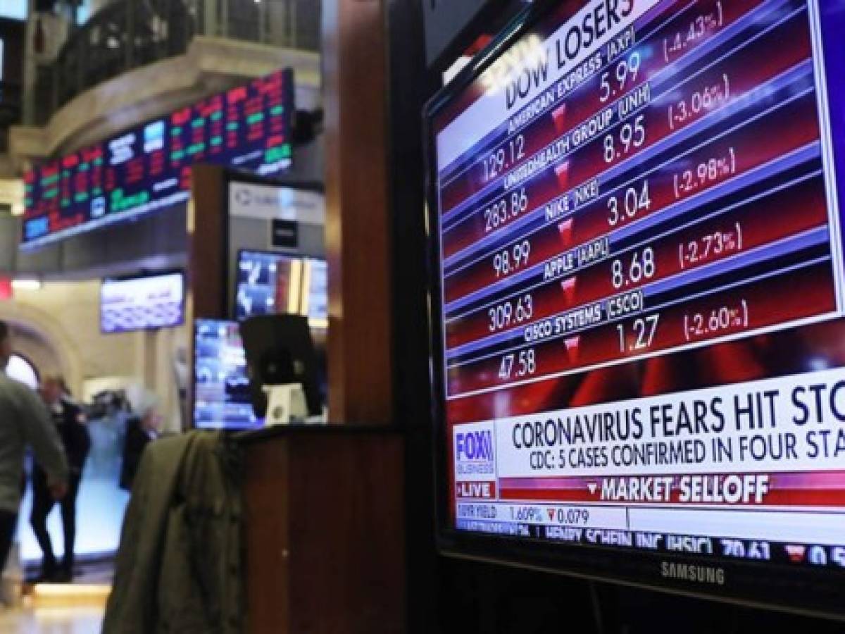 Wall Street se derrumba por la incertidumbre del coronavirus