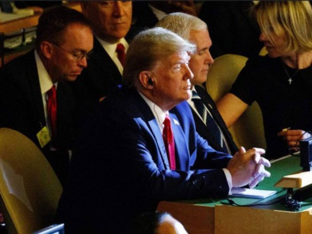 Trump acude por sorpresa como espectador a la cumbre sobre cambio climático