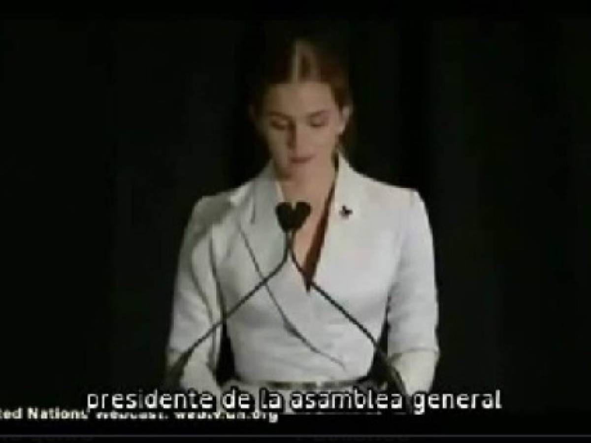 Emma Watson fue ovacionada por ONU.