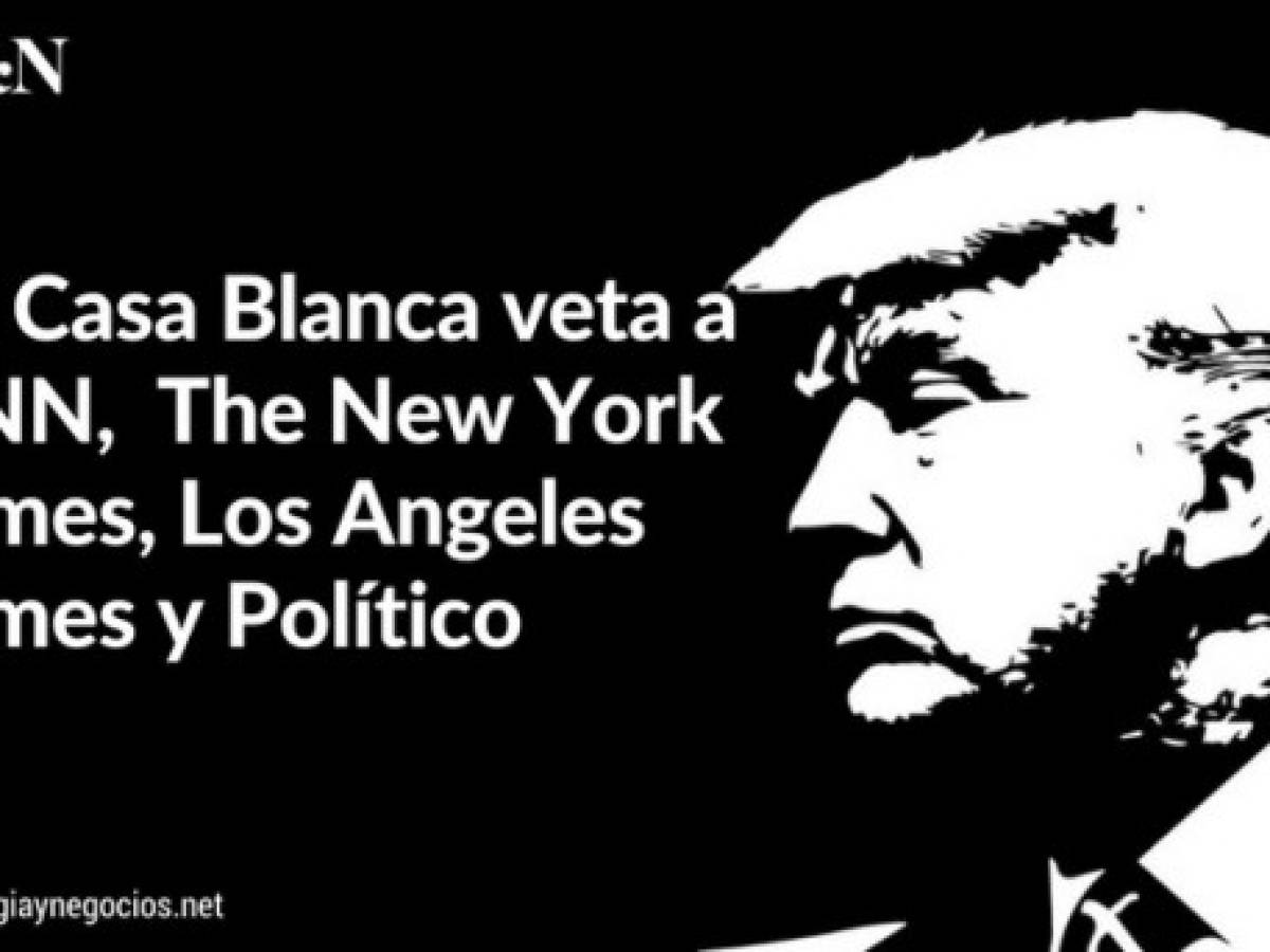 Trump arremete contra los medios y veta a CNN, NYT y Político, entre otros medios