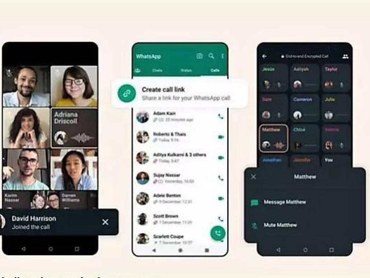 WhatsApp amplía el número de personas invitadas a una videollamada