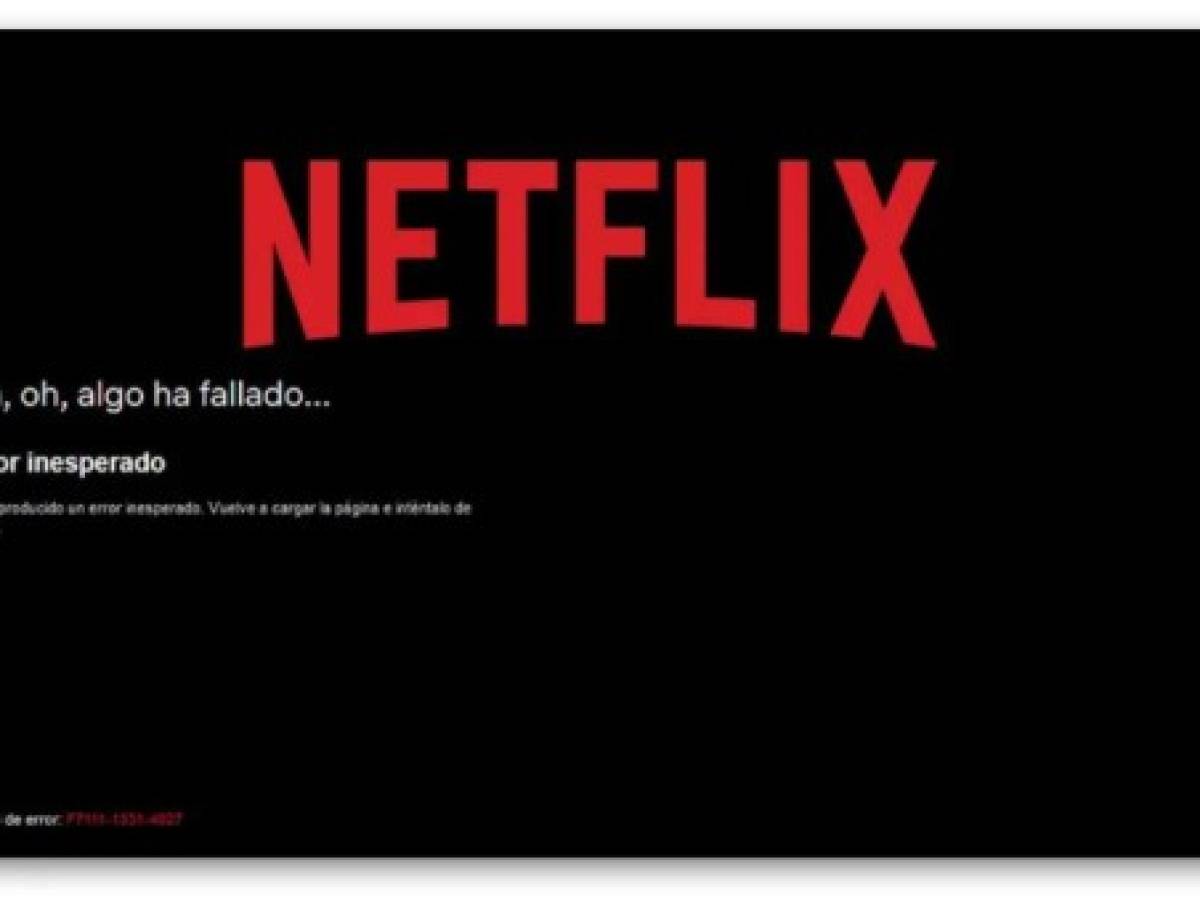 Netflix sufre caída mundial