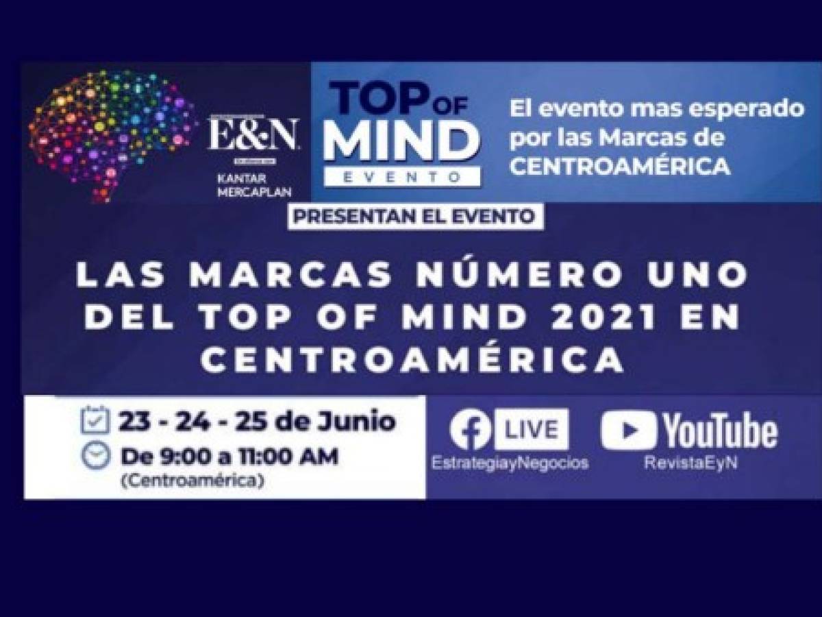 Llega la premiación de las marcas Top Of Mind 2021