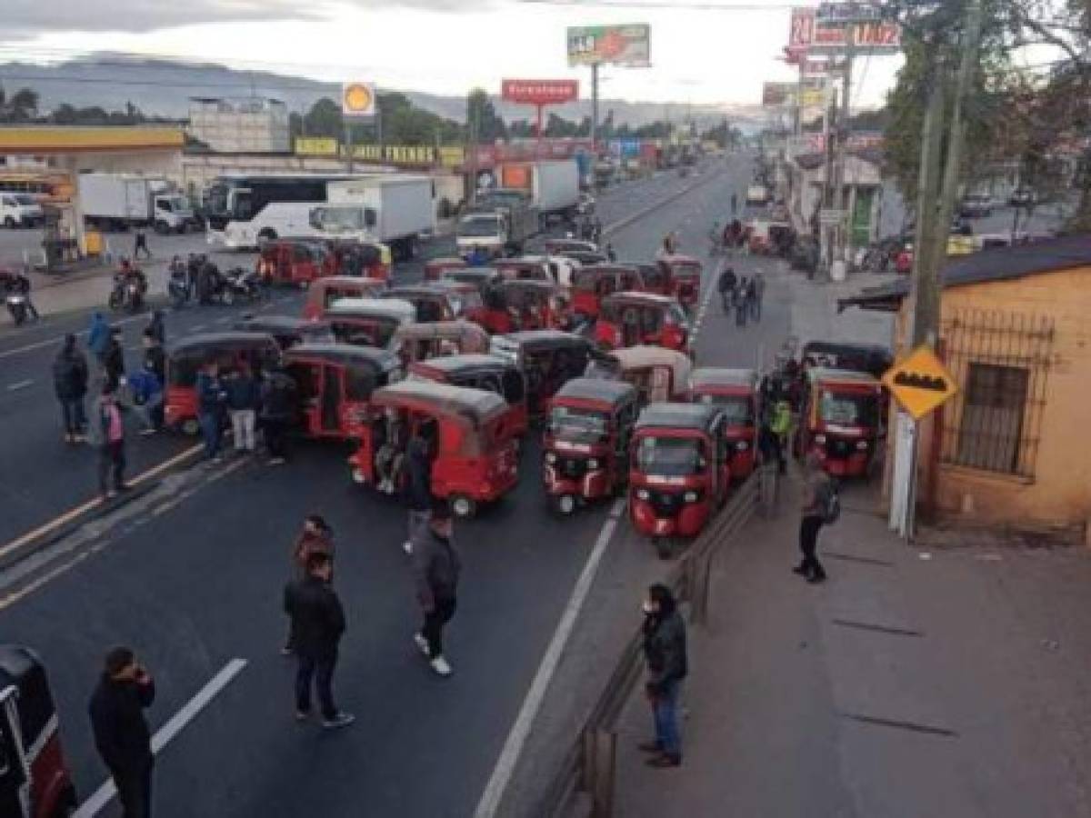Se mantiene paro de transporte en Guatemala