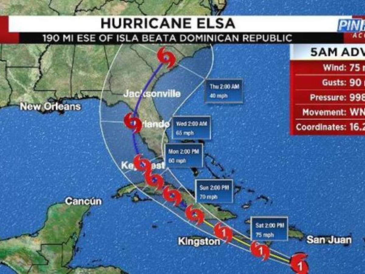 Florida declara el estado de emergencia ante la tormenta tropical Elsa