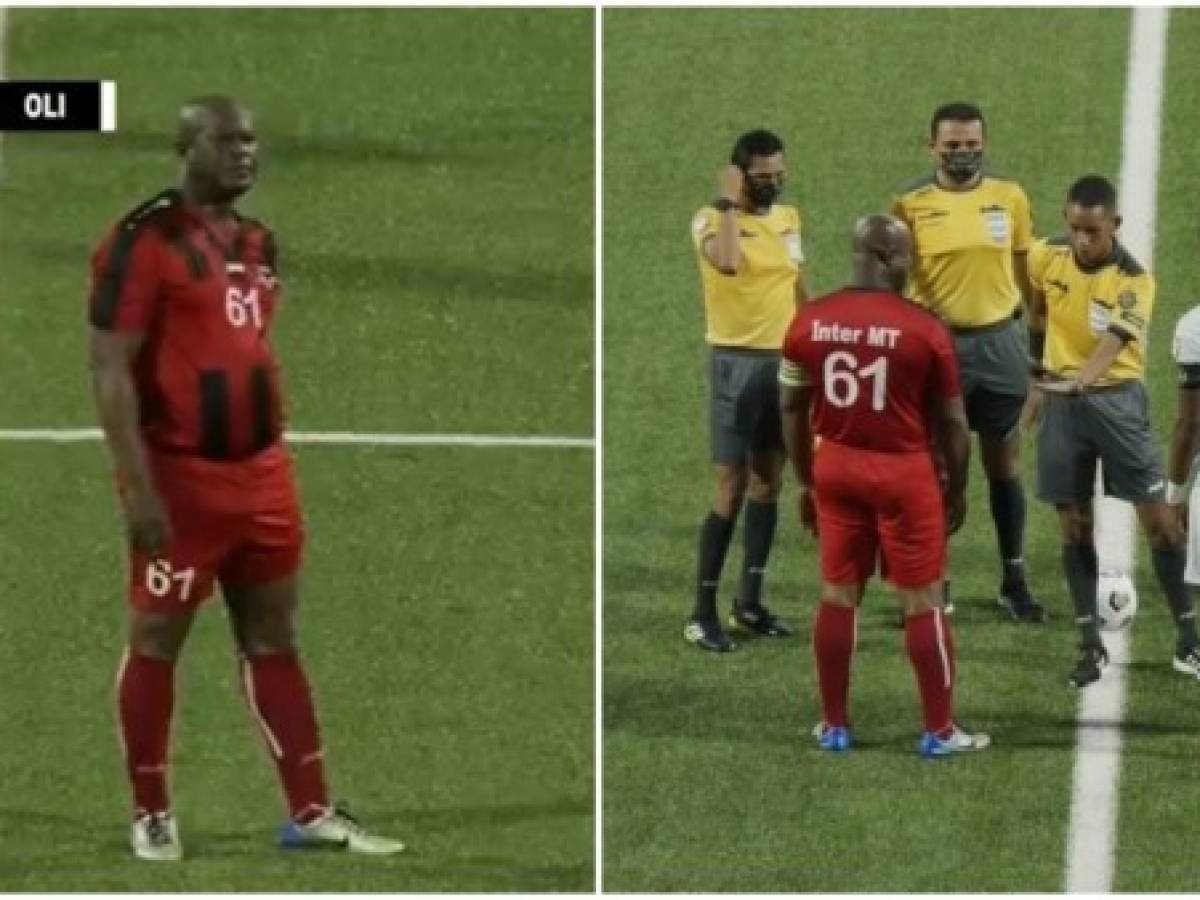 Concacaf: A sus 60 años el vicepresidente de Surinam juega contra el Olimpia de Honduras