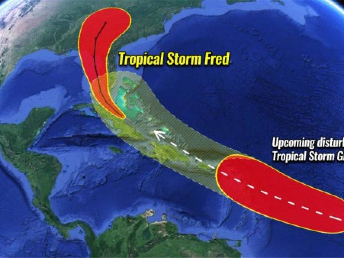 La depresión tropical Fred se dirige a Florida y otro ciclón se forma en el Caribe