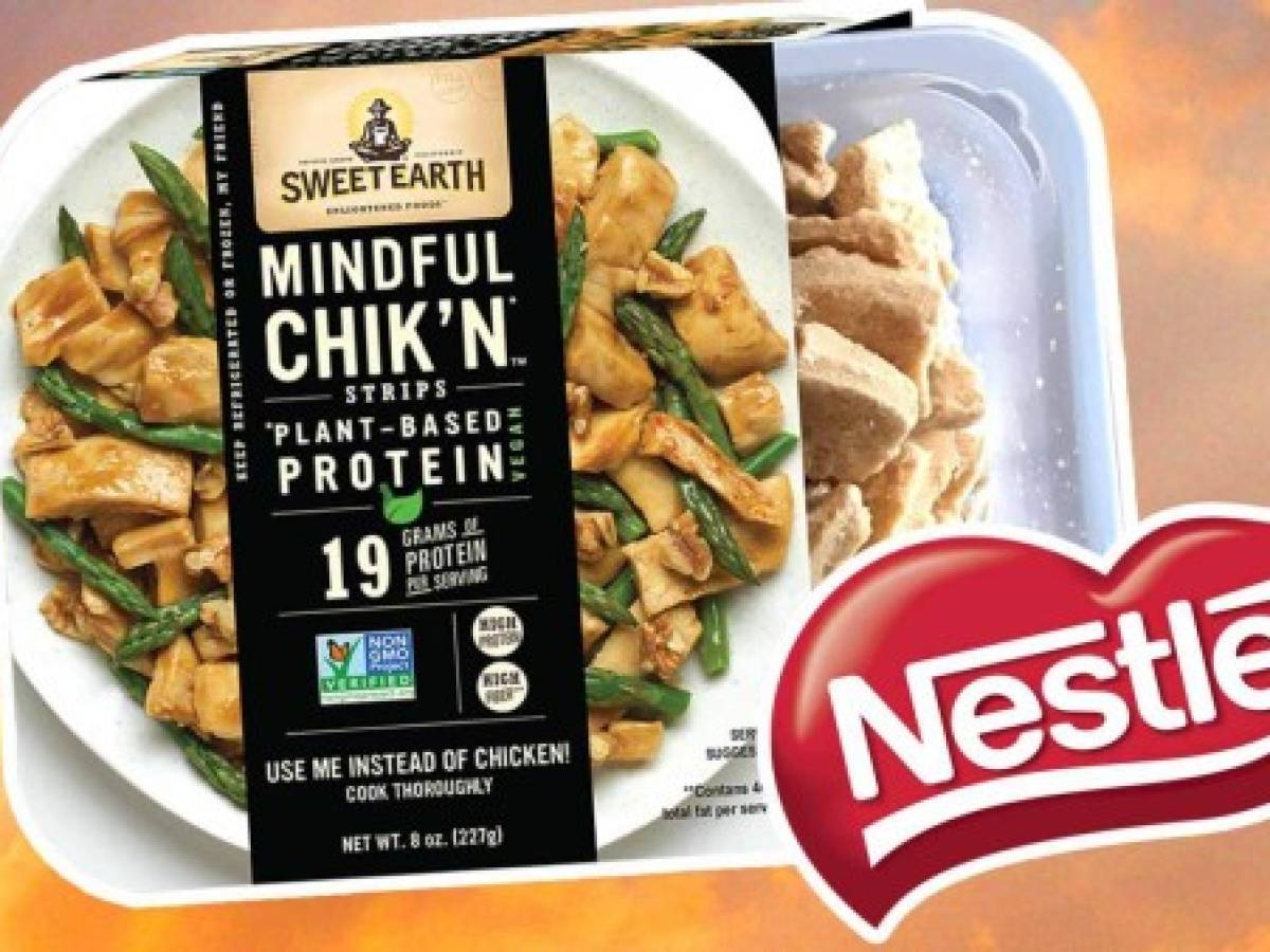 Nestlé invierte en firma que produce carne de pollo vegana
