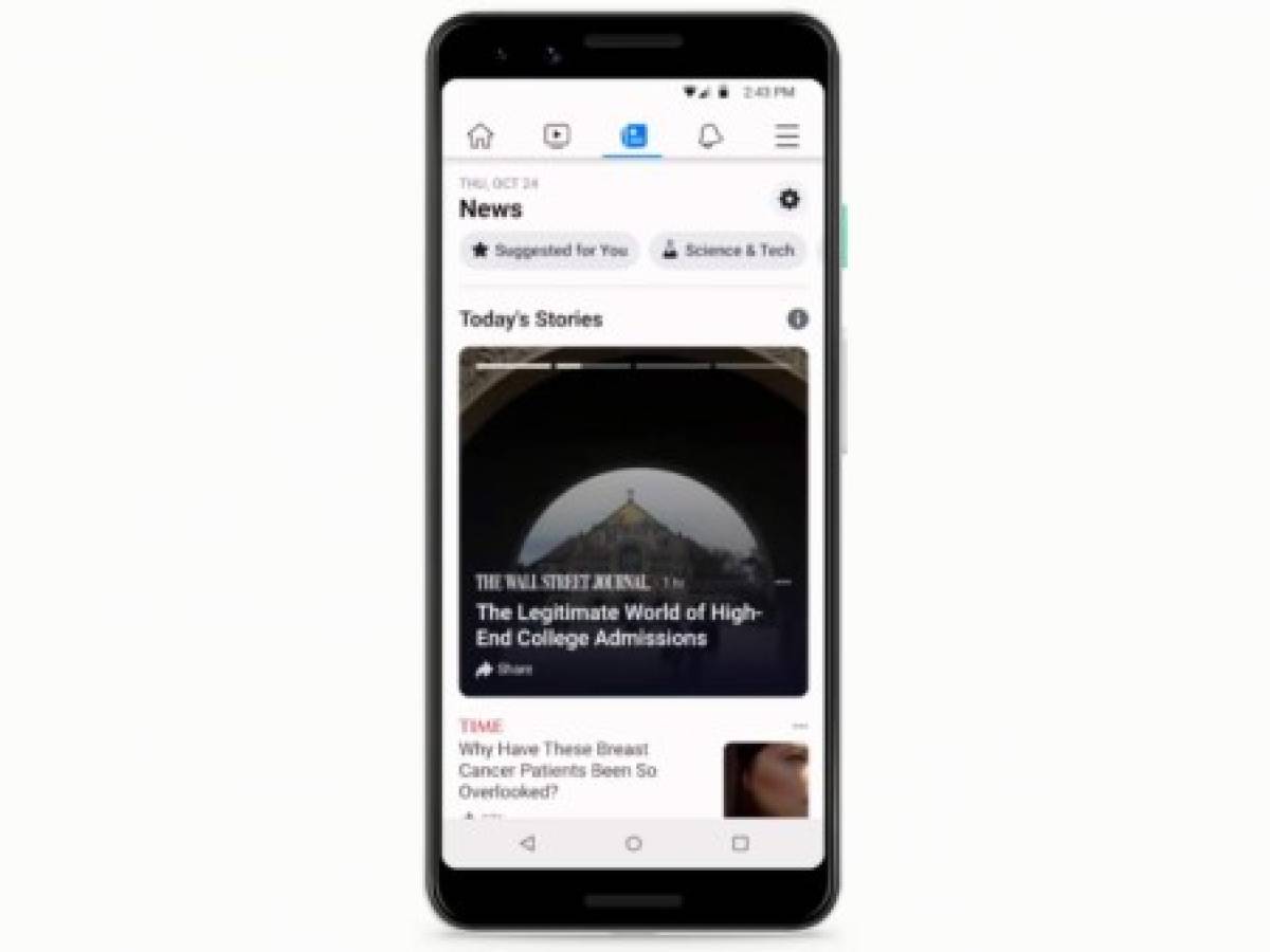 Facebook lanza nueva sección de noticias donde solo leerás los titulares de las notas