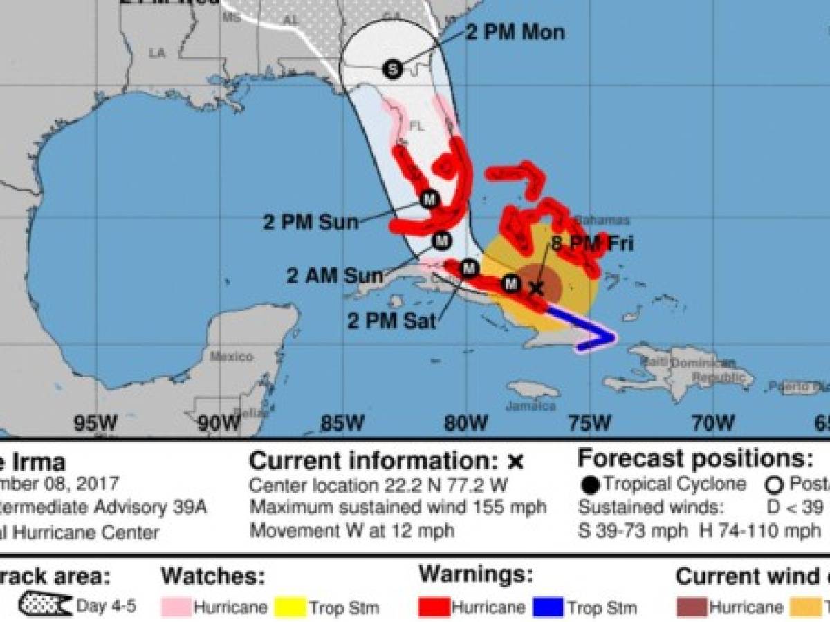 Huracán Irma es categoría 4, pero es 'extremadamente peligroso'