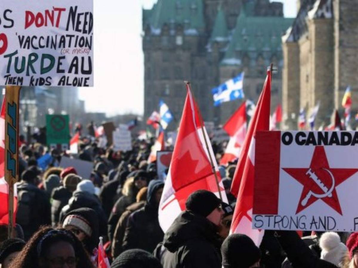 Ottawa declara 'estado de emergencia' tras protesta contra medidas sanitarias de Canadá