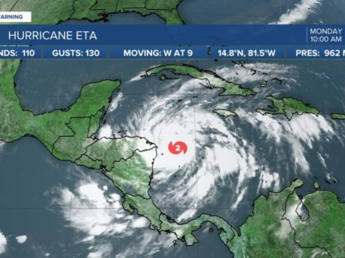 Eta ya es huracán y amenaza a Honduras y Nicaragua