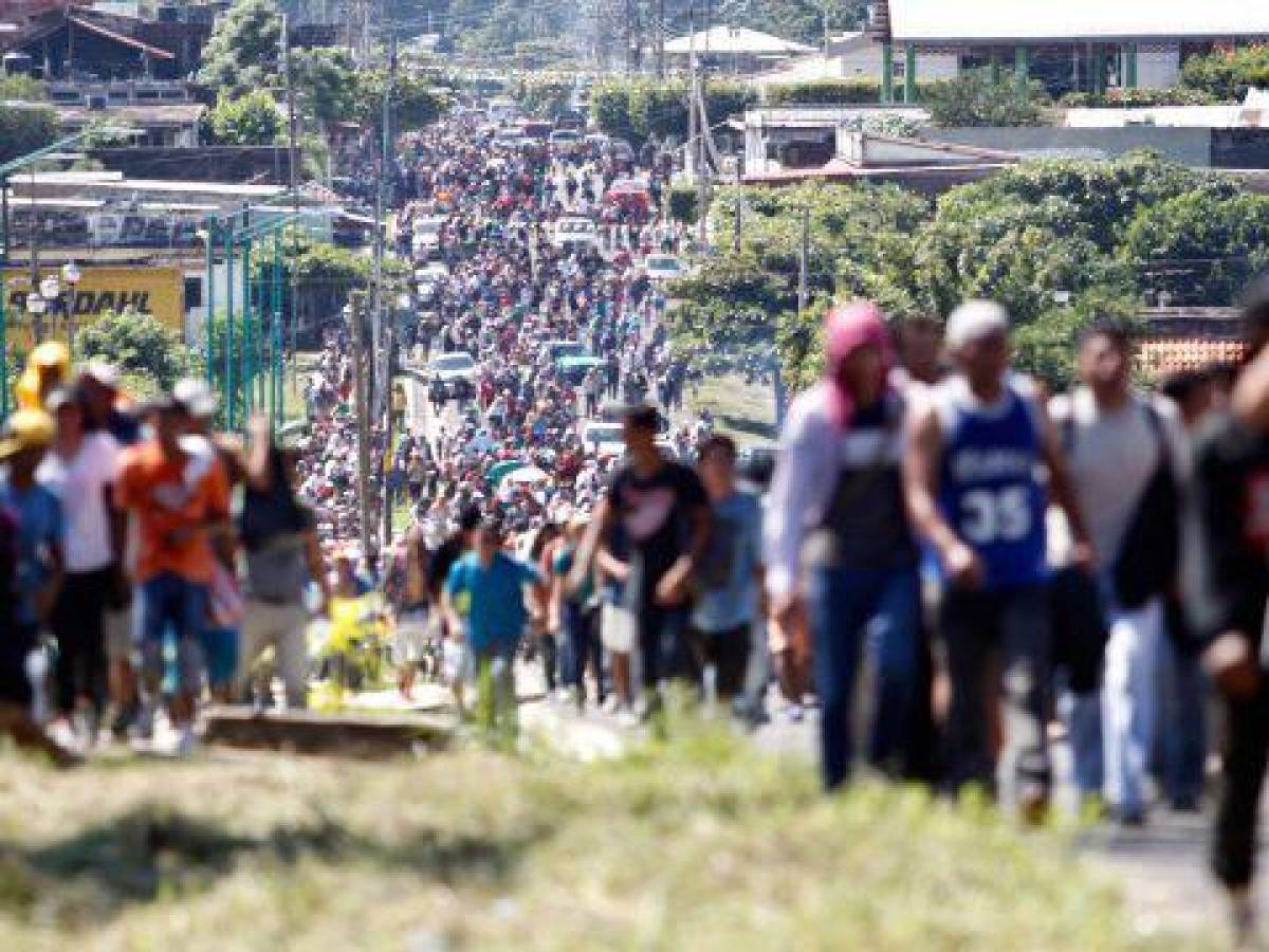 Nueva caravana de migrantes sale del sur de México hacia EEUU