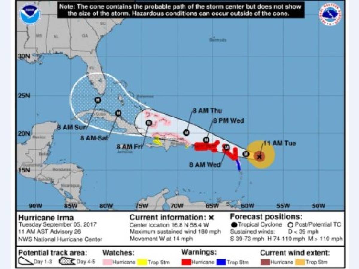 Irma: El feroz huracán que amenaza al Caribe y Florida