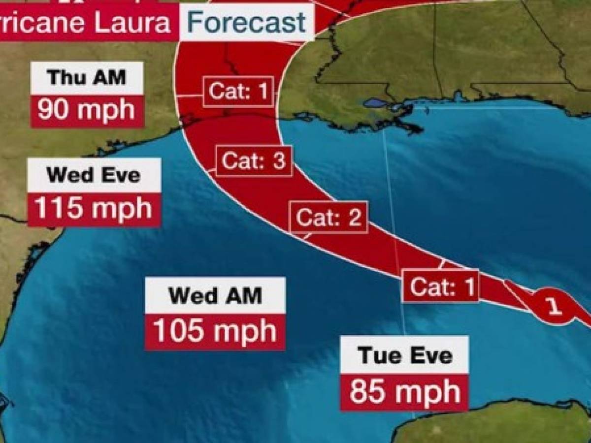 Huracán Laura amenaza con destruir la infraestructura energética de EEUU