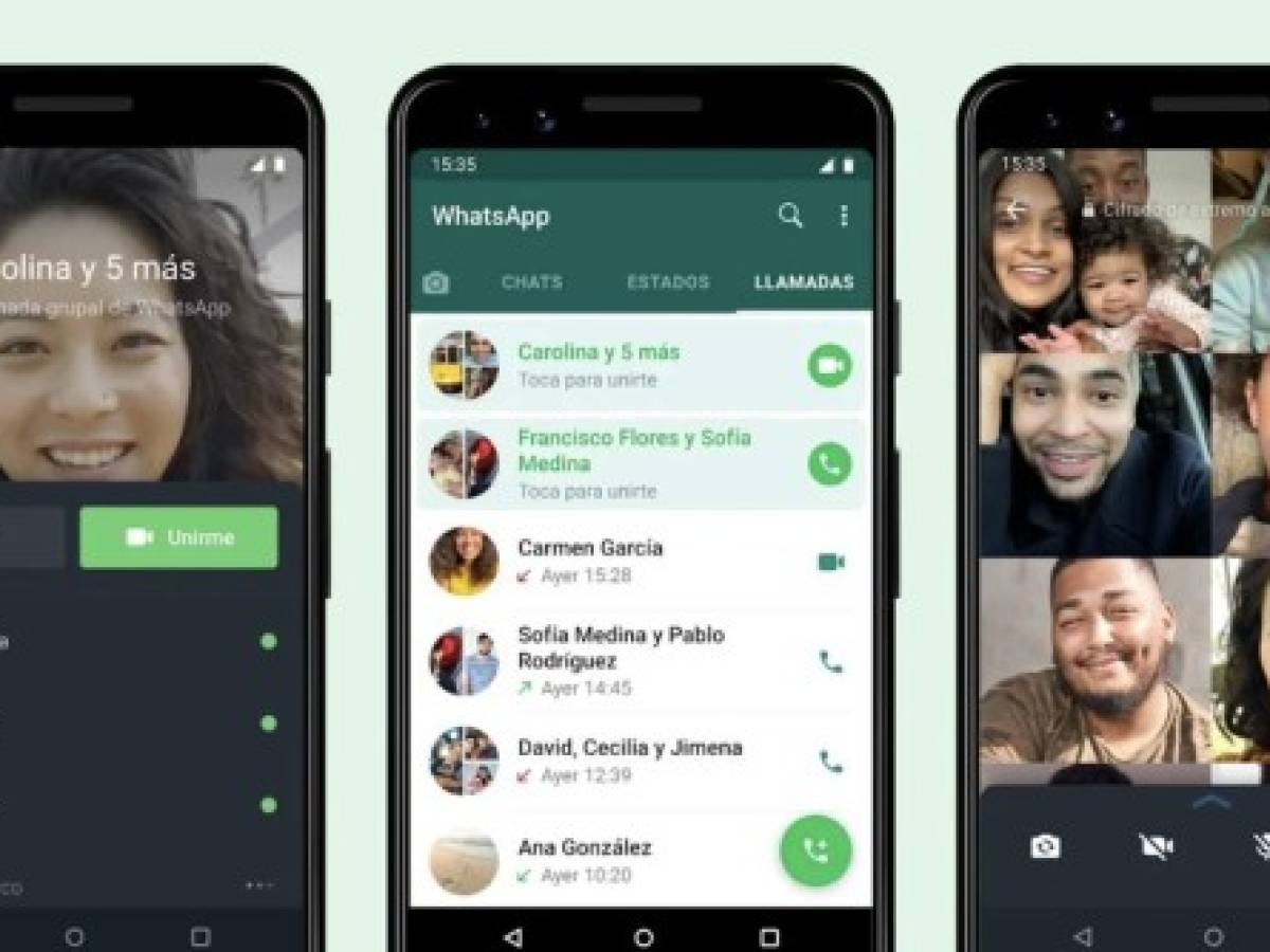 Cómo unirse a videollamadas grupales ya iniciadas de WhatsApp