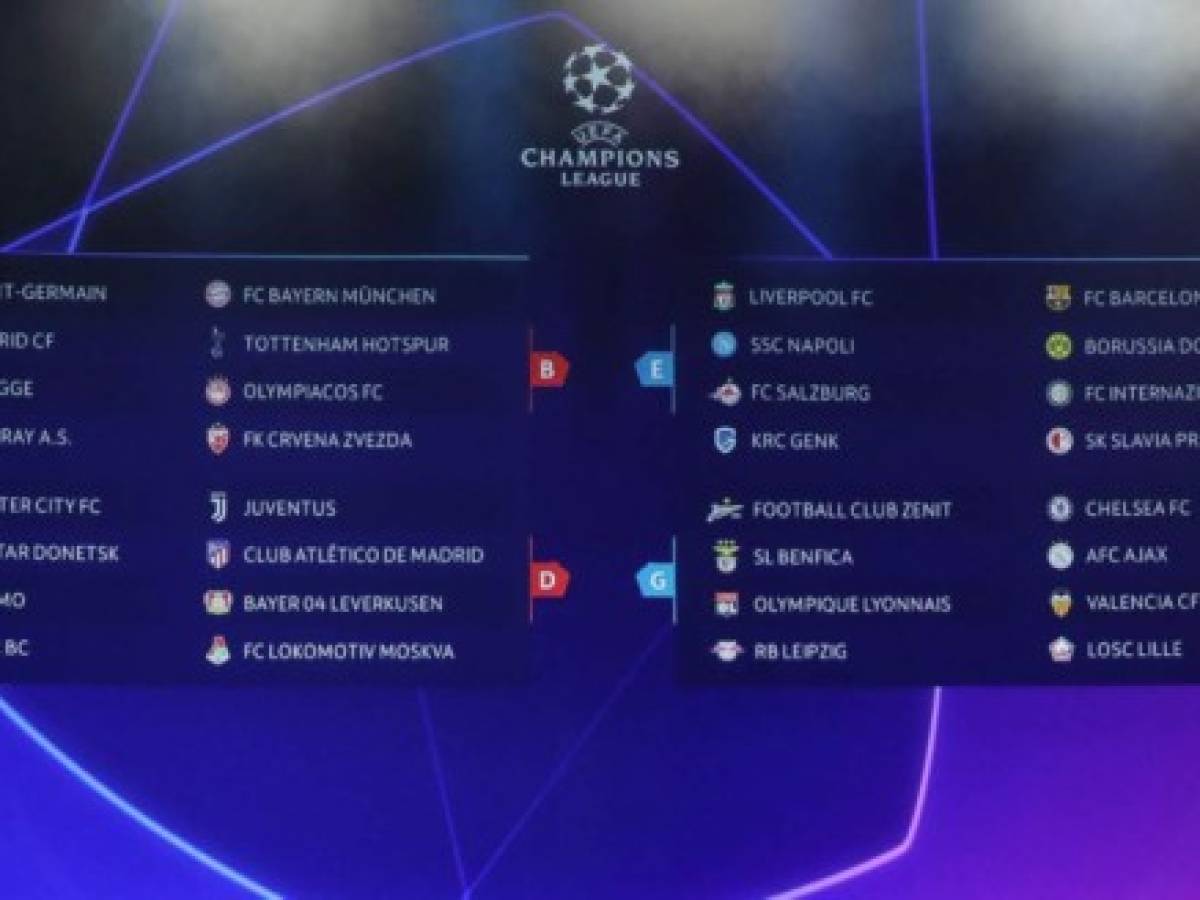 Así quedaron los grupos para la Liga de Campeones