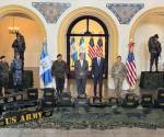 <i>El presidente guatemalteco, Bernardo Arévalo de León, detalló que este primer lote entregado consta de alrededor de 14.000 armas por un valor de aproximadamente cinco millones de dólares. Foto de cortesía</i>