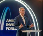 Presidente de La República Dominicana, Luis Abinader, durante la jornada inaugural del Americas Investment Forum. (Foto: Cortesía)