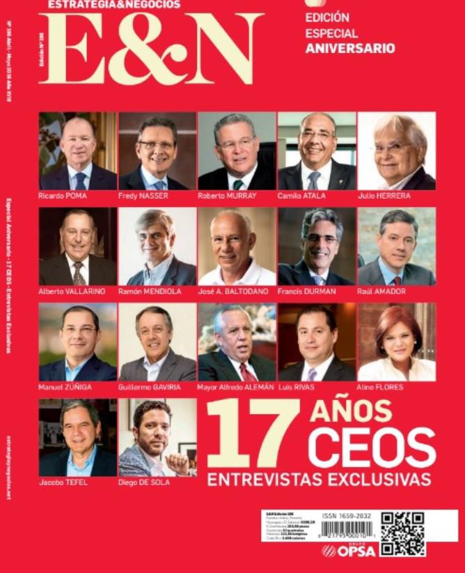 Portada 17 años de E&N, 17 CEOS. Portada 17 años de E&N, 17 CEOS.