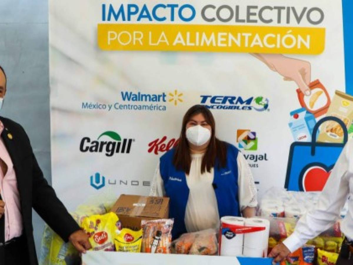 Walmart El Salvador y sus proveedores entregarán al Banco de Alimentos canastas básicas para 13.960 familias