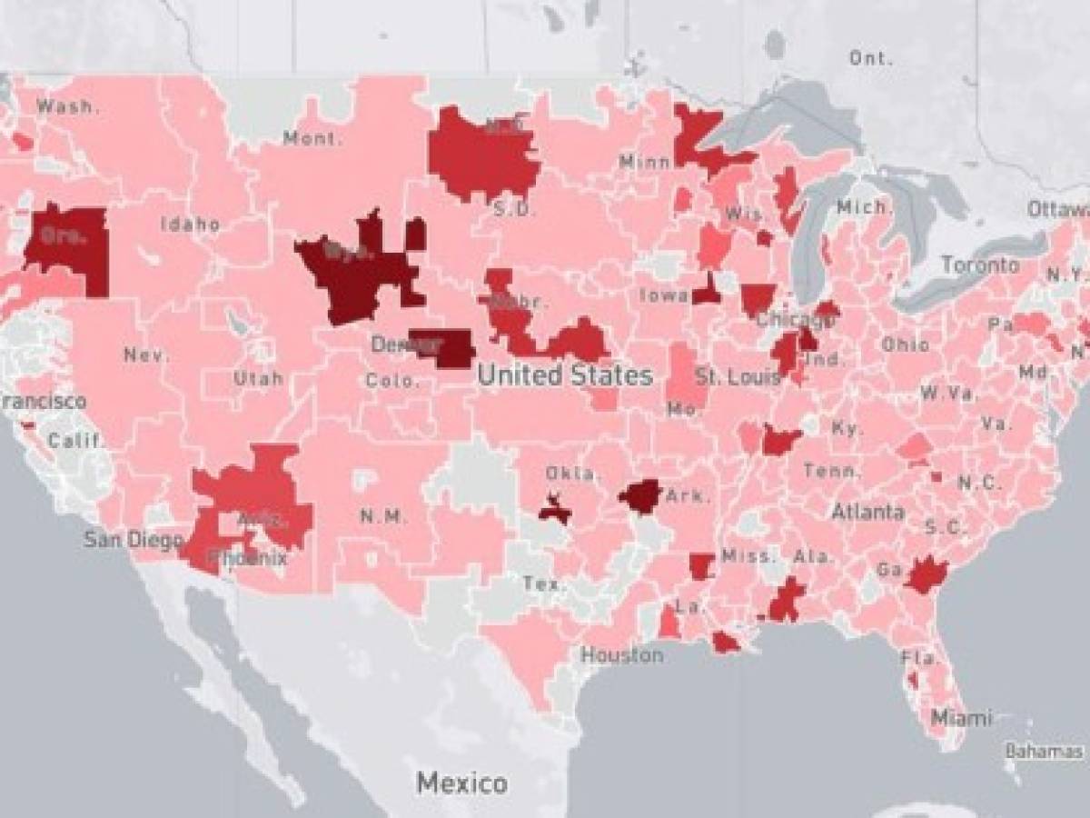 Presentan ‘mapa de calor’ sobre coronavirus