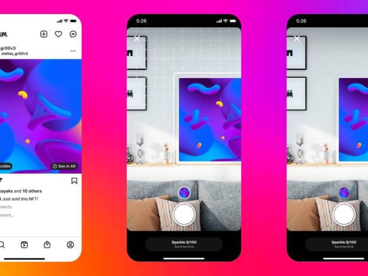 Meta permitirá crear y vender NFT a través de Instagram